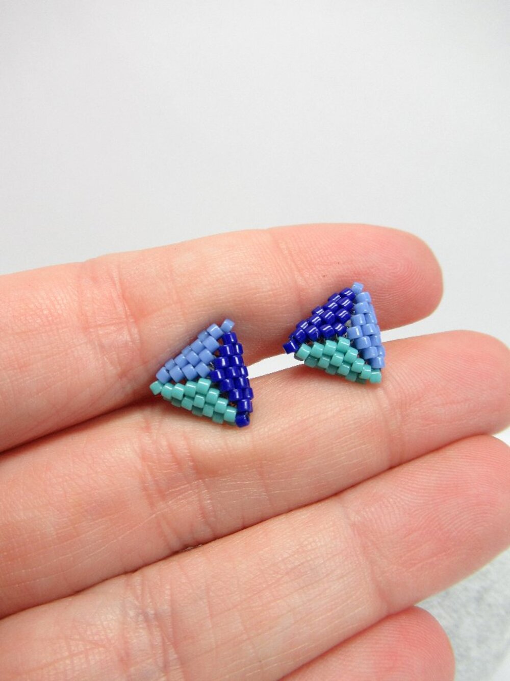 Peyote Triangle earrings